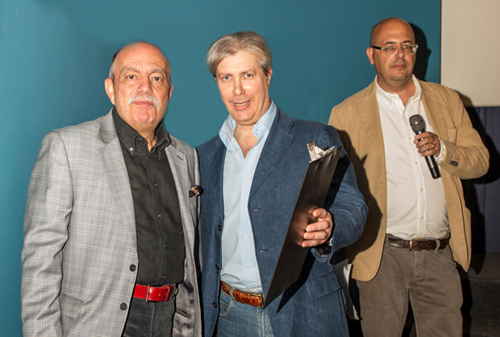 Raffaele Fallica, Franco Longobardi e Antonio Mazzenzana Foria al Cinema Apollo - Proxivision Backlit Art